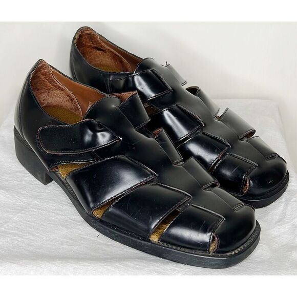 Hunter Bay Fisherman Leather Loafer Black Mens Size 9.5 - Picture 1 of 7